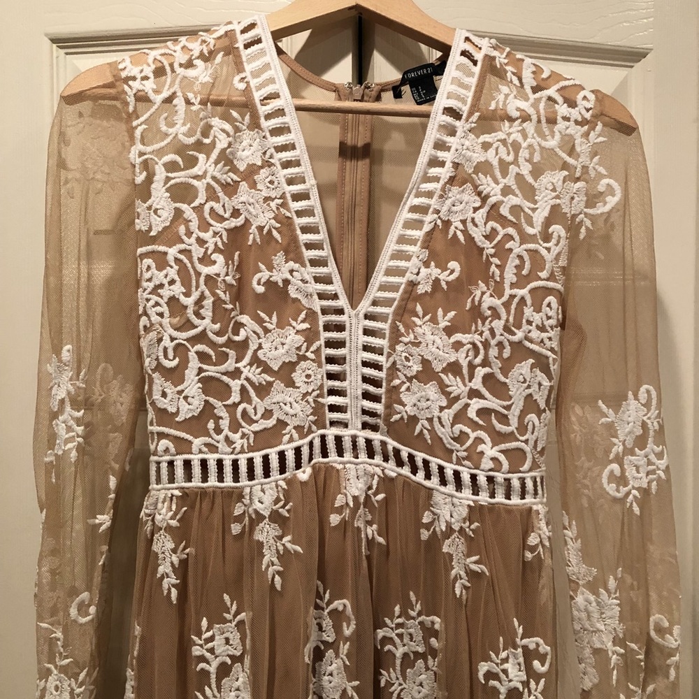 Forever 21 Embroidered Maxi Dress
